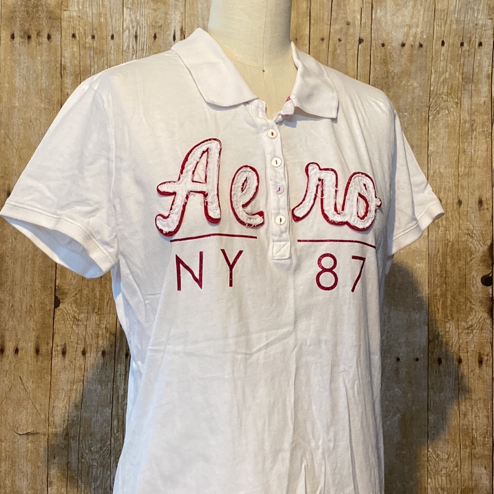 Aeropostale Vintage White Jersey Top